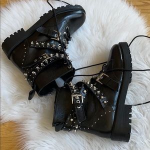 Zara rockstud booties